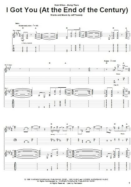 I Got You (At The End Of The Century) - Guitar TAB, New, Main