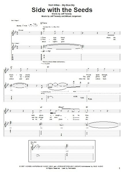 Side With The Seeds - Guitar TAB, New, Main