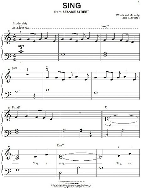 Sing - Big Note Piano, New, Main