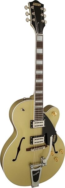 Gretsch 2420T Streamliner SC Electric Guitar with Bigsby, Gold Dust Angle