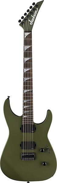 Jackson American Soloist SL2MG HT Electric Guitar (with Case), Matte Army Drab, Action Position Back