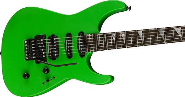 Jackson American Series Soloist SL3 Electric Guitar (with Case), Slime Green, Action Position Back