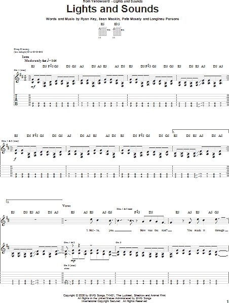 Lights And Sounds - Guitar TAB, New, Main