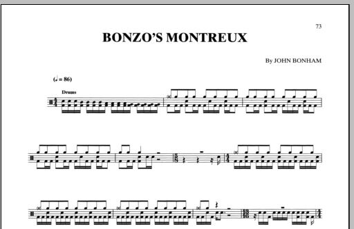 Bonzo's Montreux - Guitar TAB, New, Main