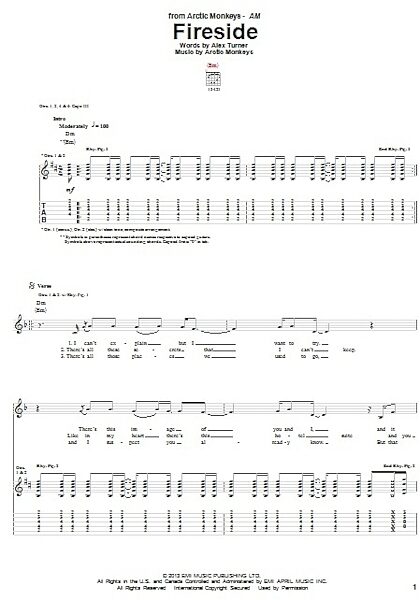 Fireside - Guitar TAB, New, Main