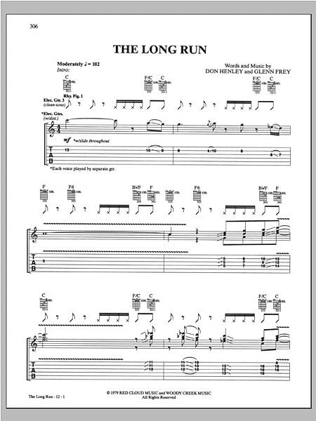 The Long Run - Guitar TAB, New, Main