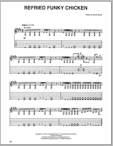 Refried Funky Chicken - Guitar TAB, New, Main