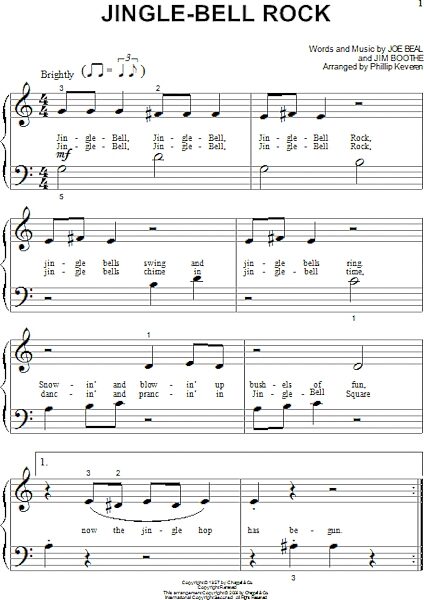 Jingle-Bell Rock - Big Note Piano, New, Main