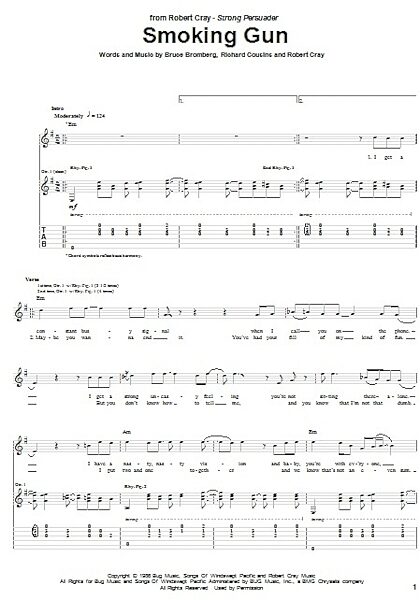 Smoking Gun - Guitar TAB, New, Main