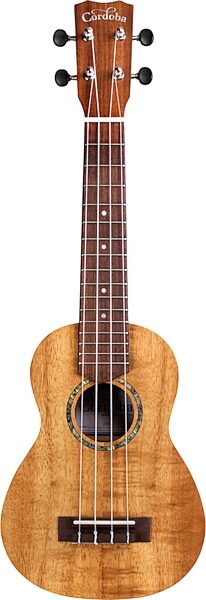 Cordoba 28S Koa Soprano Ukulele, Action Position Back
