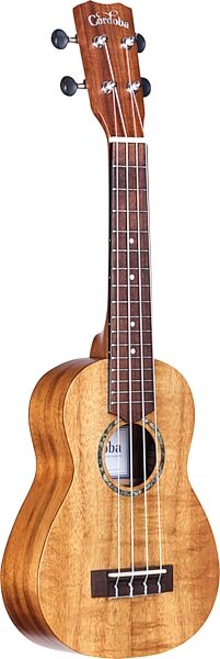 Cordoba 28S Koa Soprano Ukulele, Action Position Back