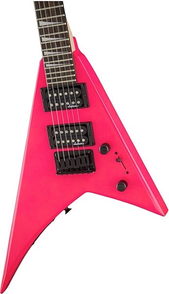 Jackson JS1X Rhoads Minion Electric Guitar, Pink Closeup