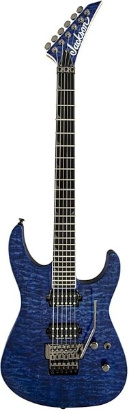 Jackson Pro Series Soloist SL2Q MAH Electric Guitar, Ebony Fingerboard, Transparent Blue