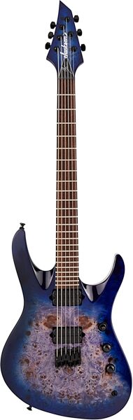 Jackson Pro Broderick Soloist HT6P Electric Guitar, Transparent Blue, USED, Scratch and Dent, Action Position Back
