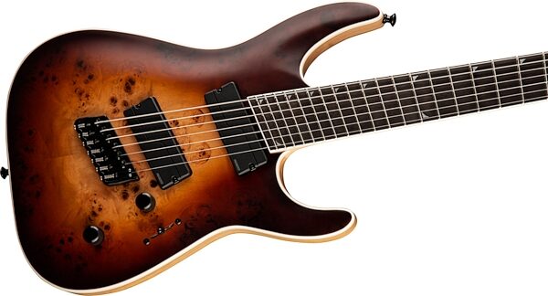 Jackson Concept Series SLAT7P HT MS Electric Guitar, 7-String (with Case), Satin Bourbon Burst, Action Position Back