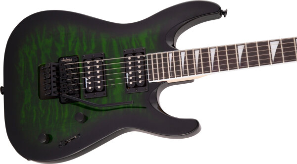 Jackson Dinky Arch Top JS32Q DKA Electric Guitar, Transparent Green Burst, USED, Blemished, Action Position Back