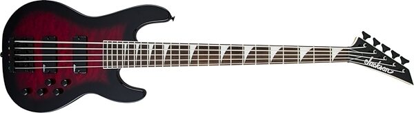 Jackson JS3VQ Quilt Top Concert Electric Bass, 5-String, Action Position Front