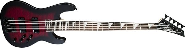 Jackson JS3VQ Quilt Top Concert Electric Bass, 5-String, Action Position Side