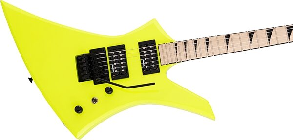 Jackson X Series Kelly KEXM Electric Guitar, with Maple Fingerboard, Neon Yellow, Action Position Back