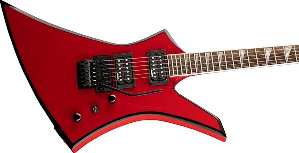 Jackson X Series Kelly KEX Electric Guitar, Laurel Fingerboard, Ferrari Red, USED, Scratch and Dent, Action Position Side