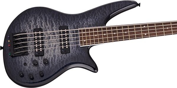 Jackson X Spectra SBXQ V 5 String Bass Guitar, Action Position Back