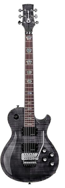 Charvel Desolation DS-1 FR Electric Guitar with Floyd Rose, Transparent Black