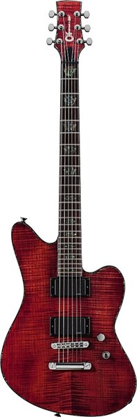 Charvel Desolation SK-1 ST Skatecaster Electric Guitar, Transparent Red