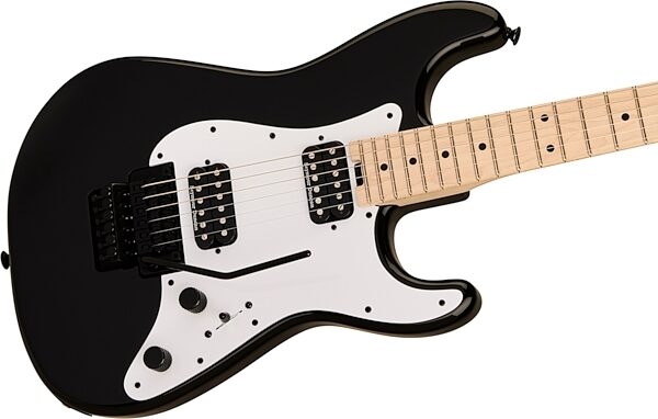 Charvel Pro-Mod So-Cal Style 1 HH FR M Electric Guitar, Maple Fingerboard, Black, Action Position Back