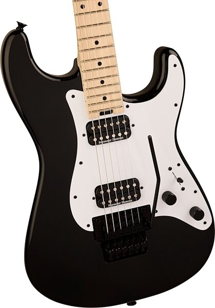 Charvel Pro-Mod So-Cal Style 1 HH FR M Electric Guitar, Maple Fingerboard, Black, Action Position Back