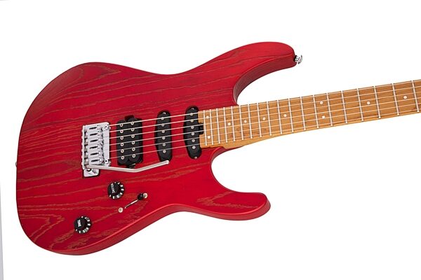 Charvel Pro-Mod DK24 HSS 2PT CM Ash Electric Guitar, Red Ash, USED, Warehouse Resealed, Action Position Back