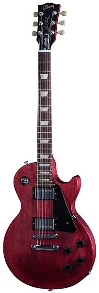 Gibson 2016 Les Paul Studio Faded T Electric Guitar (with Gig Bag), Worn Cherry