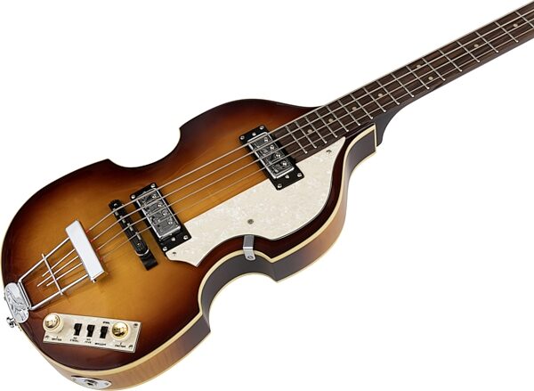Hofner Ignition Violin Electric Bass, Action Position Front