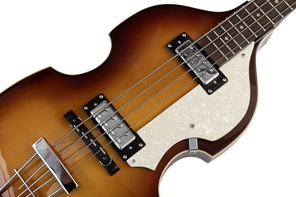 Hofner Ignition Violin Electric Bass, Action Position Front