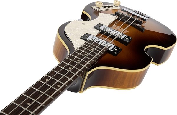 Hofner Ignition Violin Electric Bass, Action Position Front