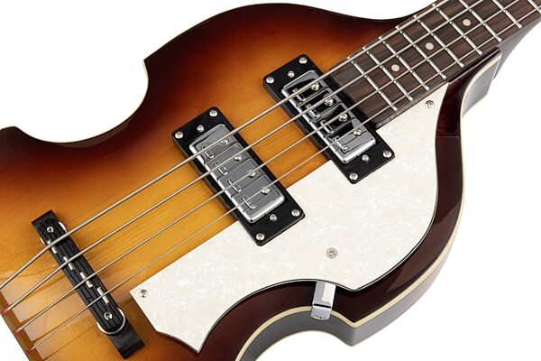 Hofner Ignition Violin Electric Bass, Action Position Front
