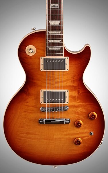 Gibson Limited Edition 2014 Les Paul Standard Lite Flametop A Plus Electric Guitar (with Case), Body Straight Front
