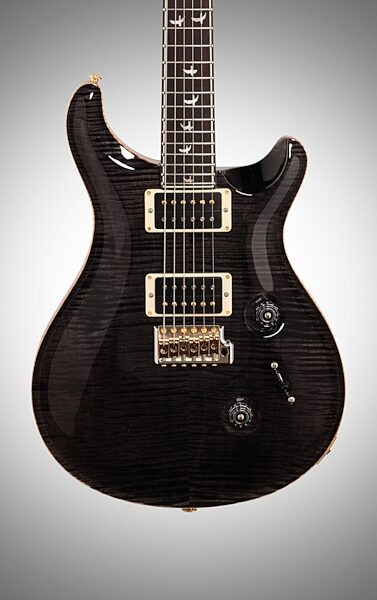 PRS Paul Reed Smith Custom 24 Flame Top 30th Anniversary Electric Guitar, with Pattern Thin Neck and Case, Body Straight Front