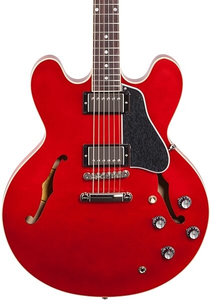 Gibson 2019 ES-335 Dot Satin Semi-Hollowbody Electric Guitar (with Case), Body Straight Front