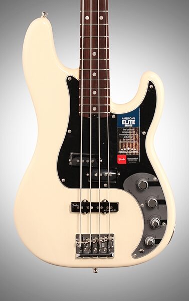 Fender American Elite Precision Electric Bass (Rosewood, with Case), Body Straight Front