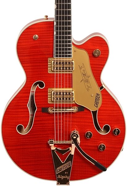 Gretsch G6120TFM Players Edition Nashville with String-Thru Bigsby Electric Guitar (with Case), Body Straight Front