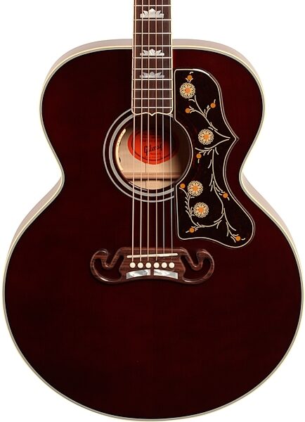 Gibson 2017 Limited Edition SJ-200 Acoustic-Electric Guitar, Wine Red (with Case), Body Straight Front