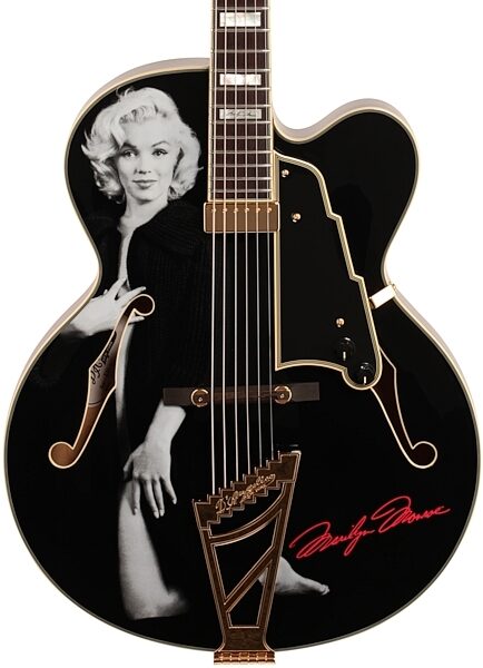 D'Angelico Limited Edition Marilyn Monroe EXL-1 Hollowbody Electric Guitar (with Case), Body Straight Front