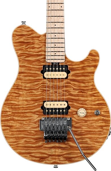 Ernie Ball Music Man BFR Double Trouble Axis Electric Guitar (with Case), Body Straight Front