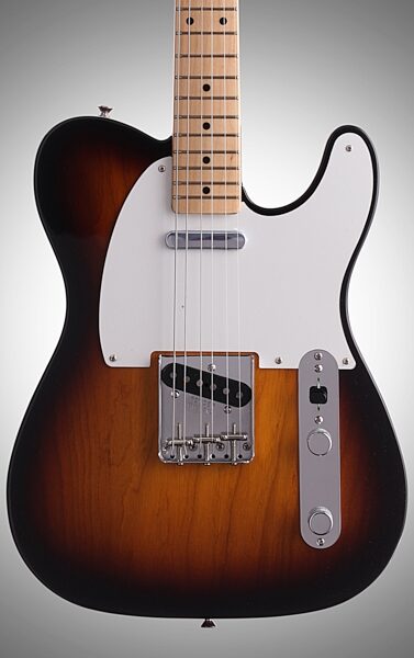 Fender American Vintage '58 Telecaster Electric Guitar, with Maple Fingerboard and Case, Body Straight Front