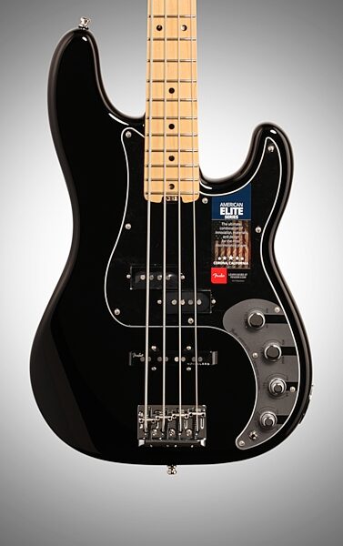 Fender American Elite Precision Electric Bass (Maple, with Case), Body Straight Front