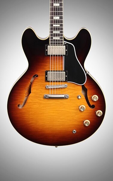 Gibson 2016 Memphis 1963 ES-335TDN Hand Selected Electric Guitar (with Case), Body Straight Front