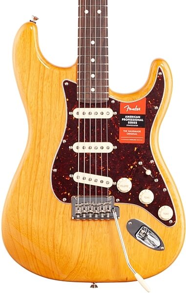 Fender Limited Edition Lite Ash American Professional Stratocaster Electric Guitar (with Case), Body Straight Front