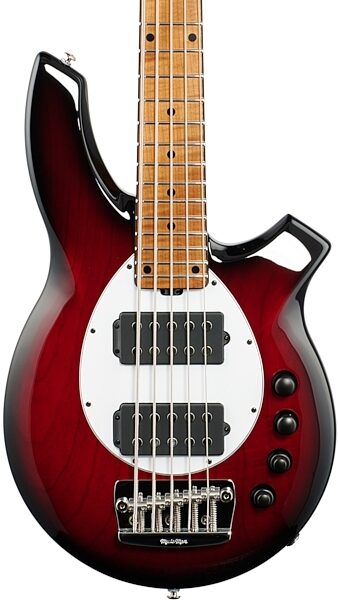 Ernie Ball Music Man BFR Bongo 5HH Electric Bass, 5-String (with Case), Body Straight Front