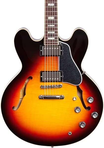 Gibson 2019 ES-335 Figured Semi-Hollowbody Electric Guitar (with Case), Body Straight Front