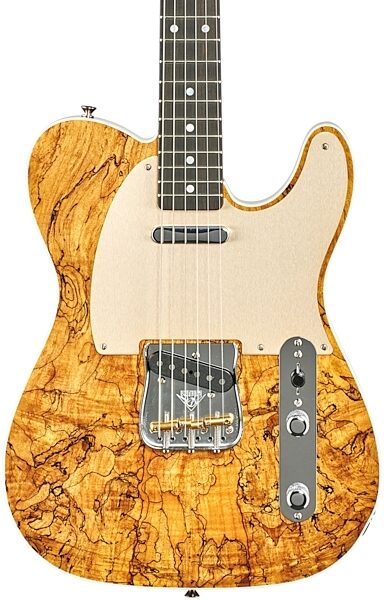 Fender Custom Shop 2018 Artisan Spalted Maple Telecaster Electric Guitar (with Case), Body Straight Front